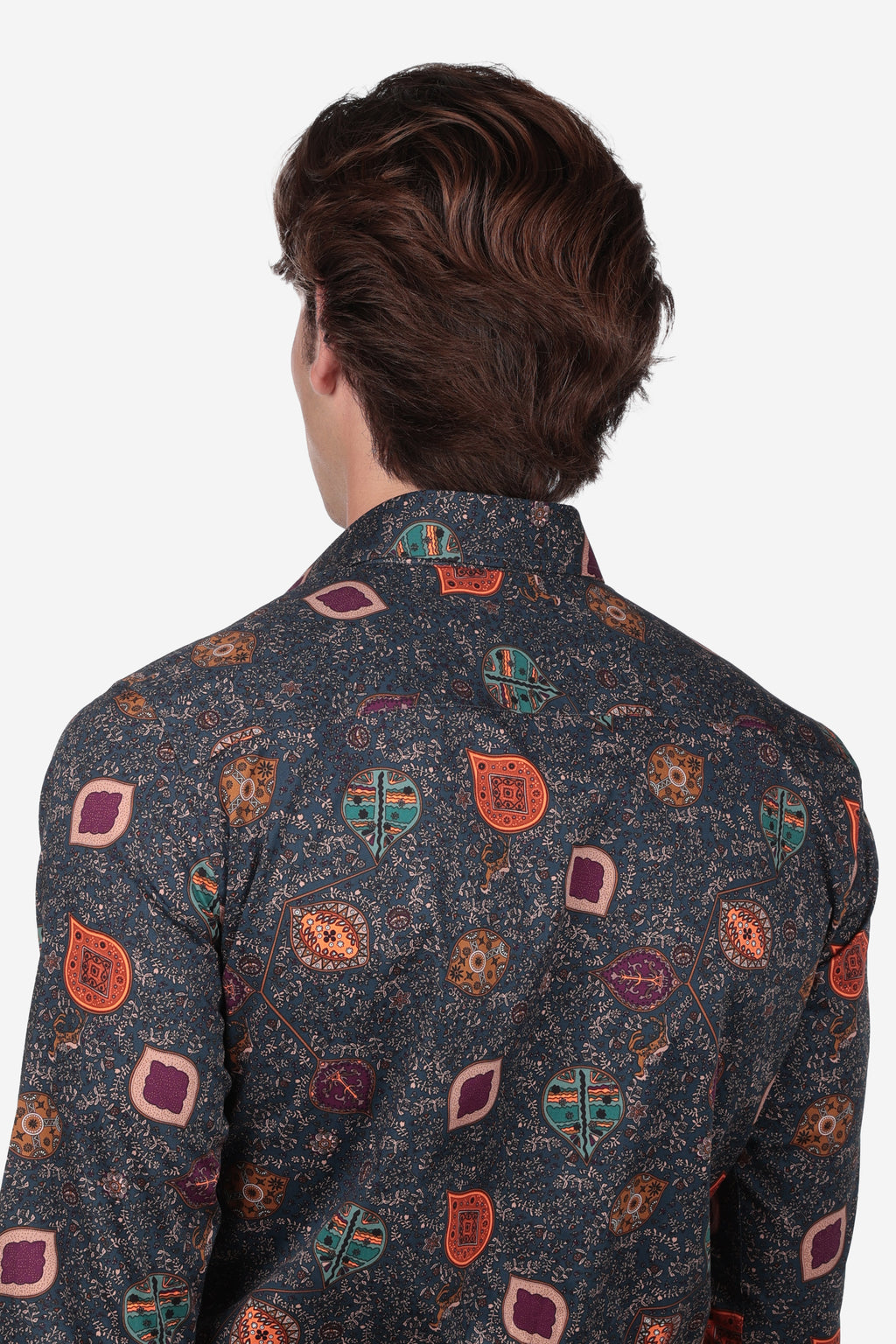 Camicia facile stiro a fantasia cervo