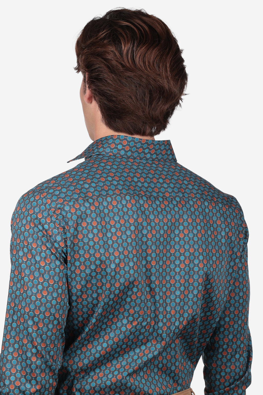 Camicia facile stiro a fantasia disco