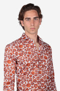 Camicia facile stiro a fantasia clivia