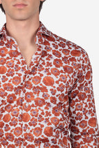 Camicia facile stiro a fantasia clivia