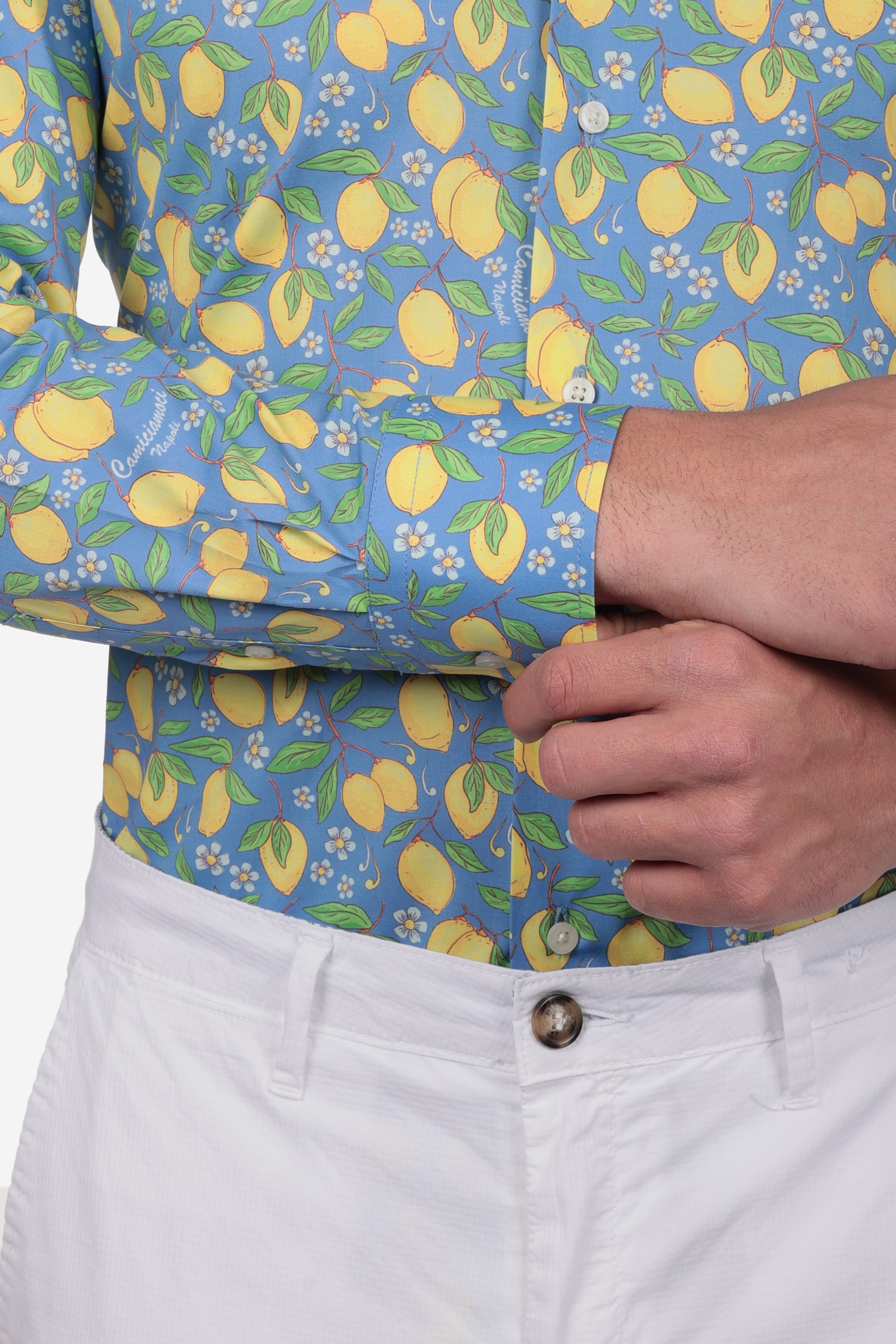 Camicia facile stiro a fantasia positano