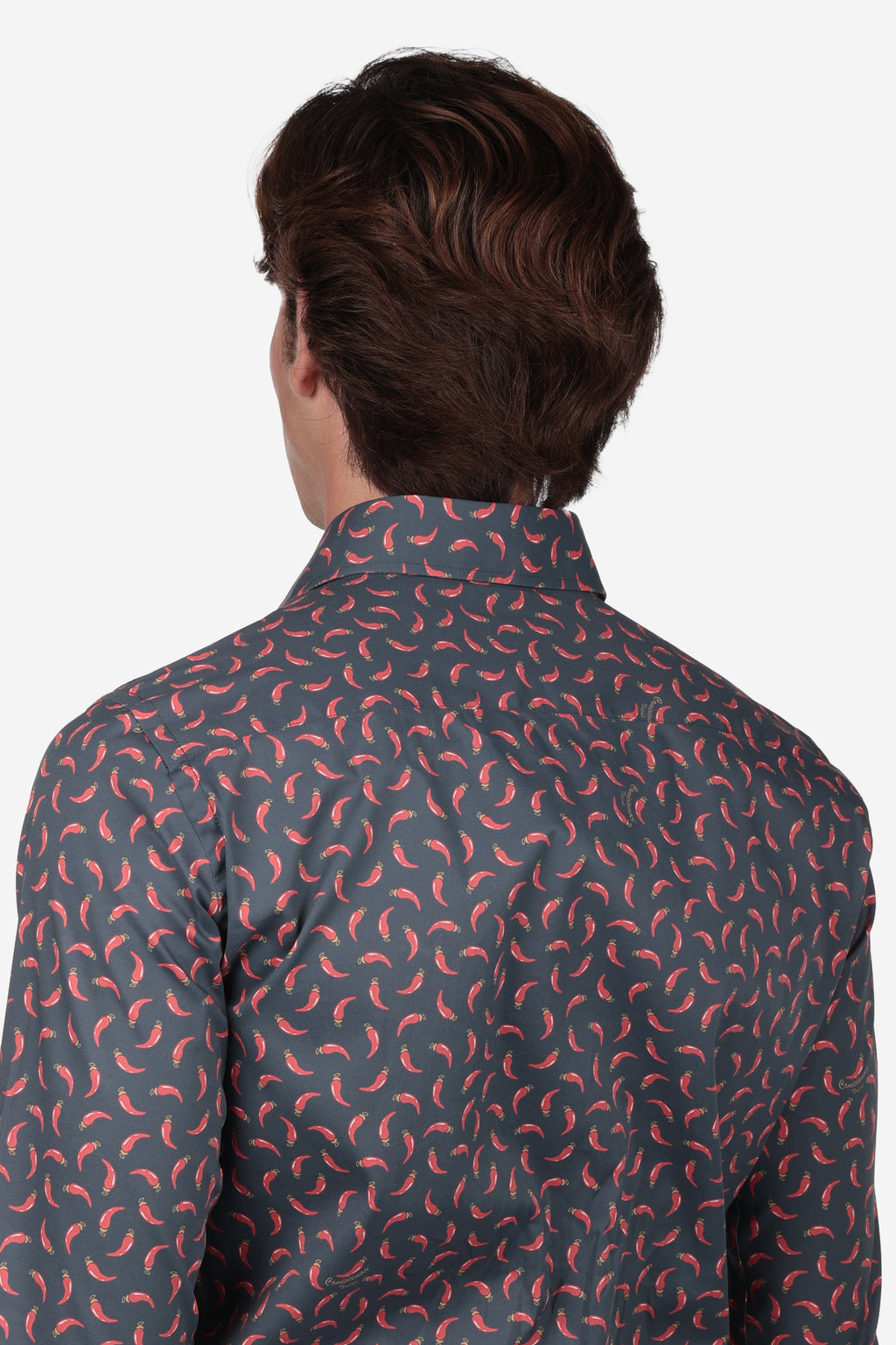 Camicia facile stiro a fantasia corno