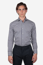 Camicia facile stiro a fantasia Firenze
