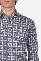 Camicia facile stiro a fantasia Firenze
