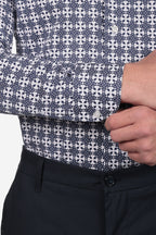 Camicia facile stiro a fantasia Firenze