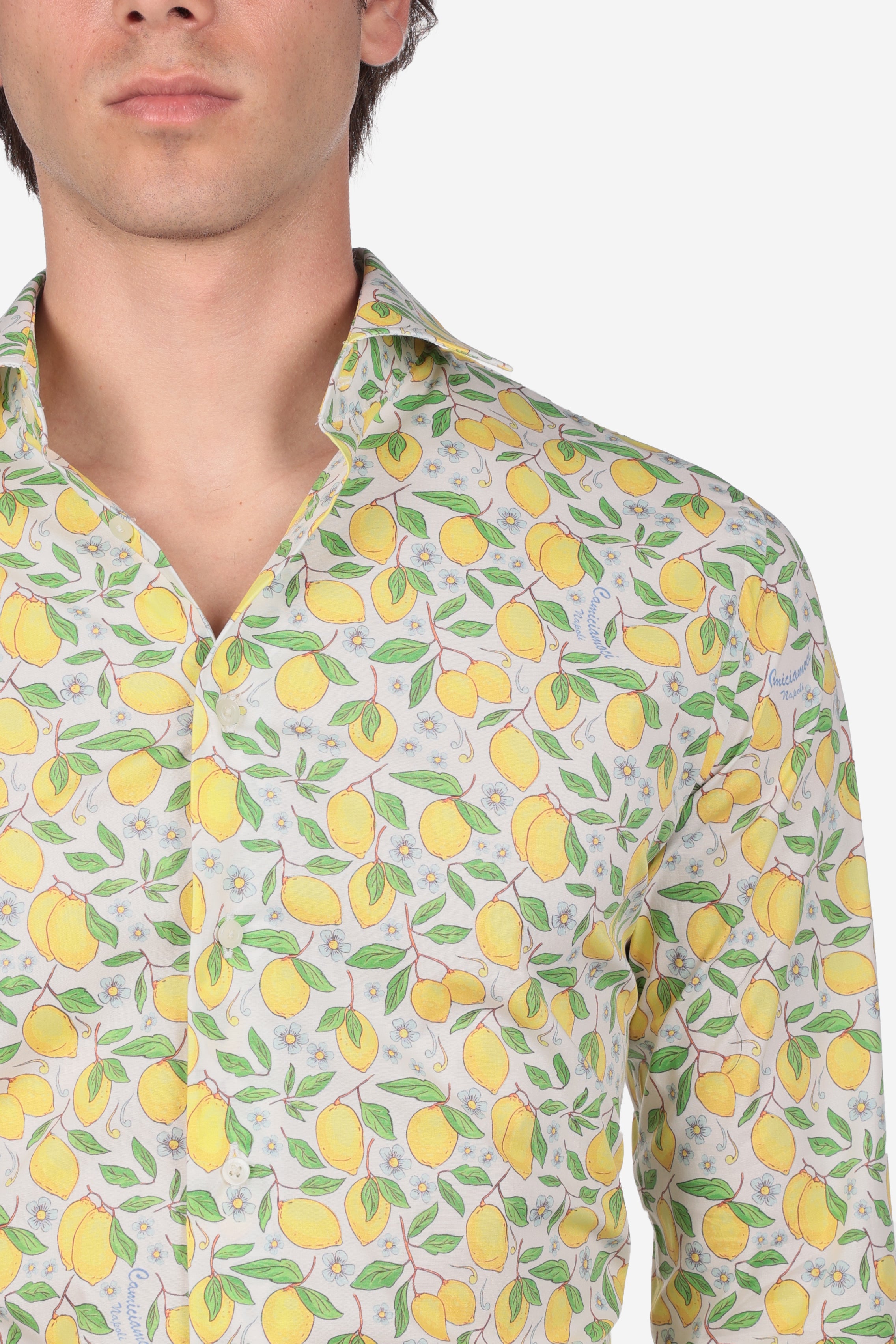 Camicia facile stiro a fantasia positano
