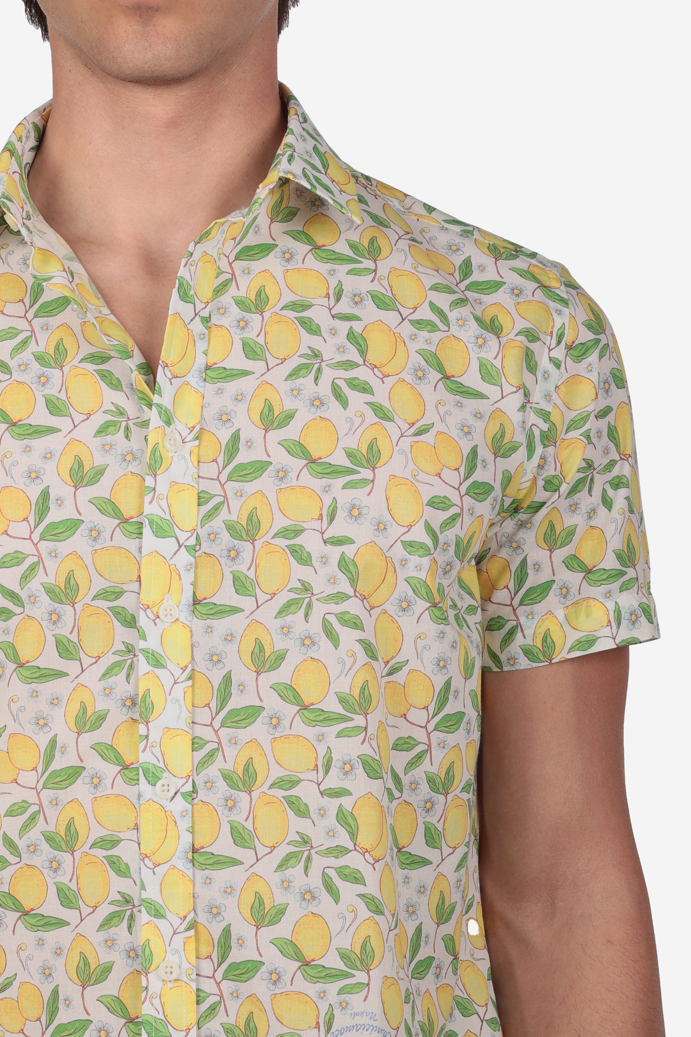 CAMICIA MEZZA MANICA A FANTASIA FACILE STIRO POSITANO