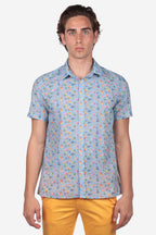 Camicia fantasia moka