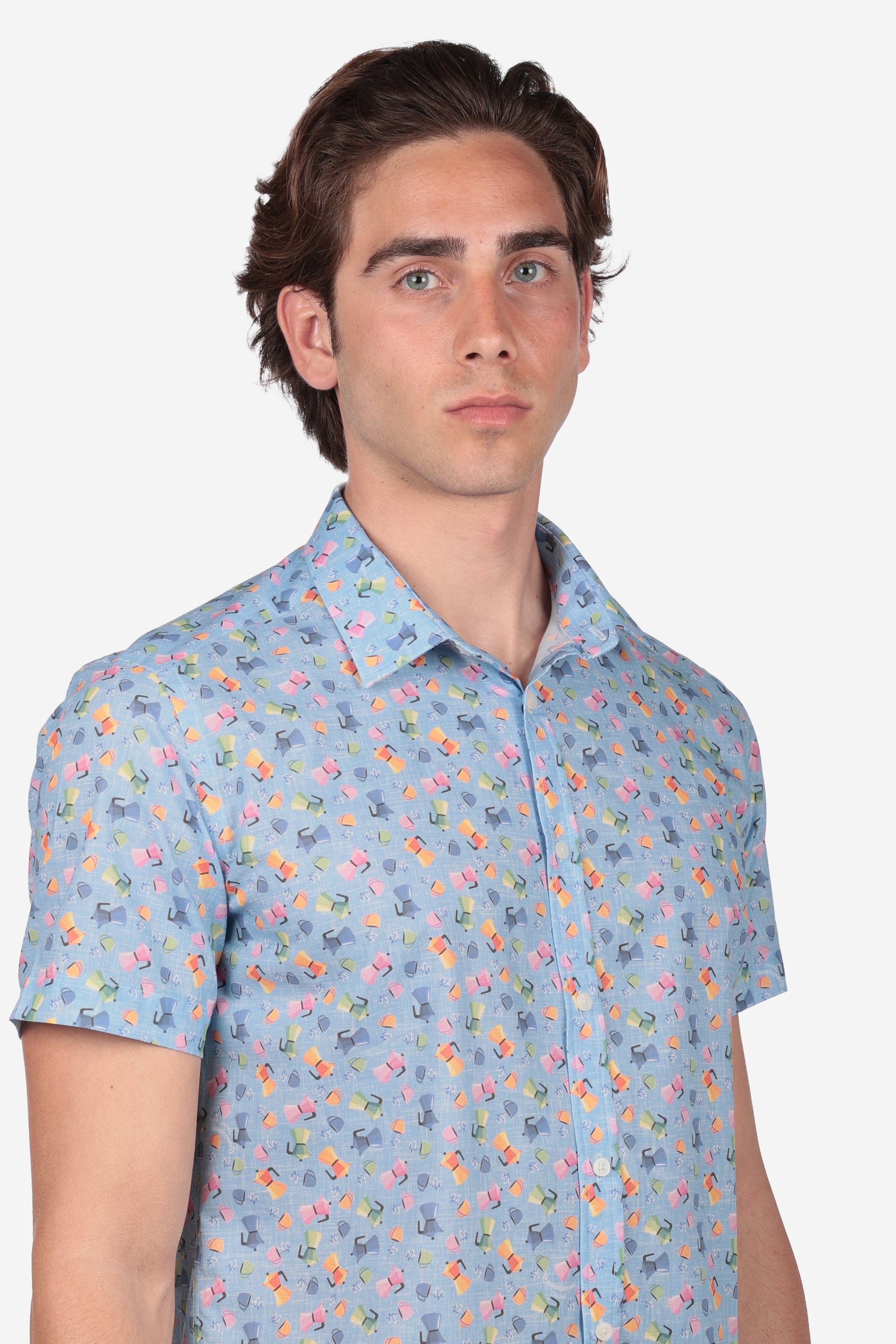 Camicia fantasia moka