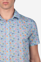 Camicia fantasia moka