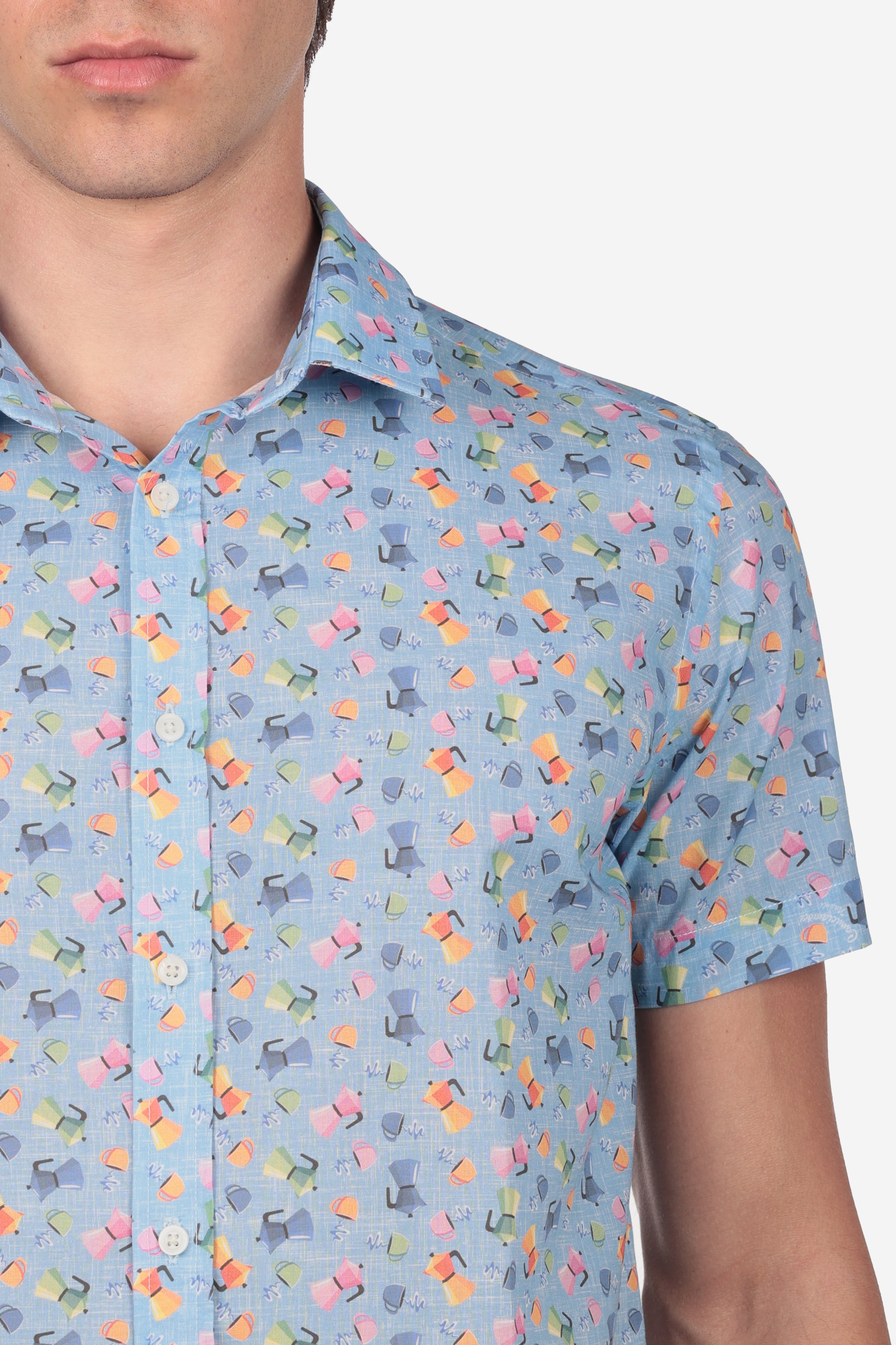Camicia fantasia moka