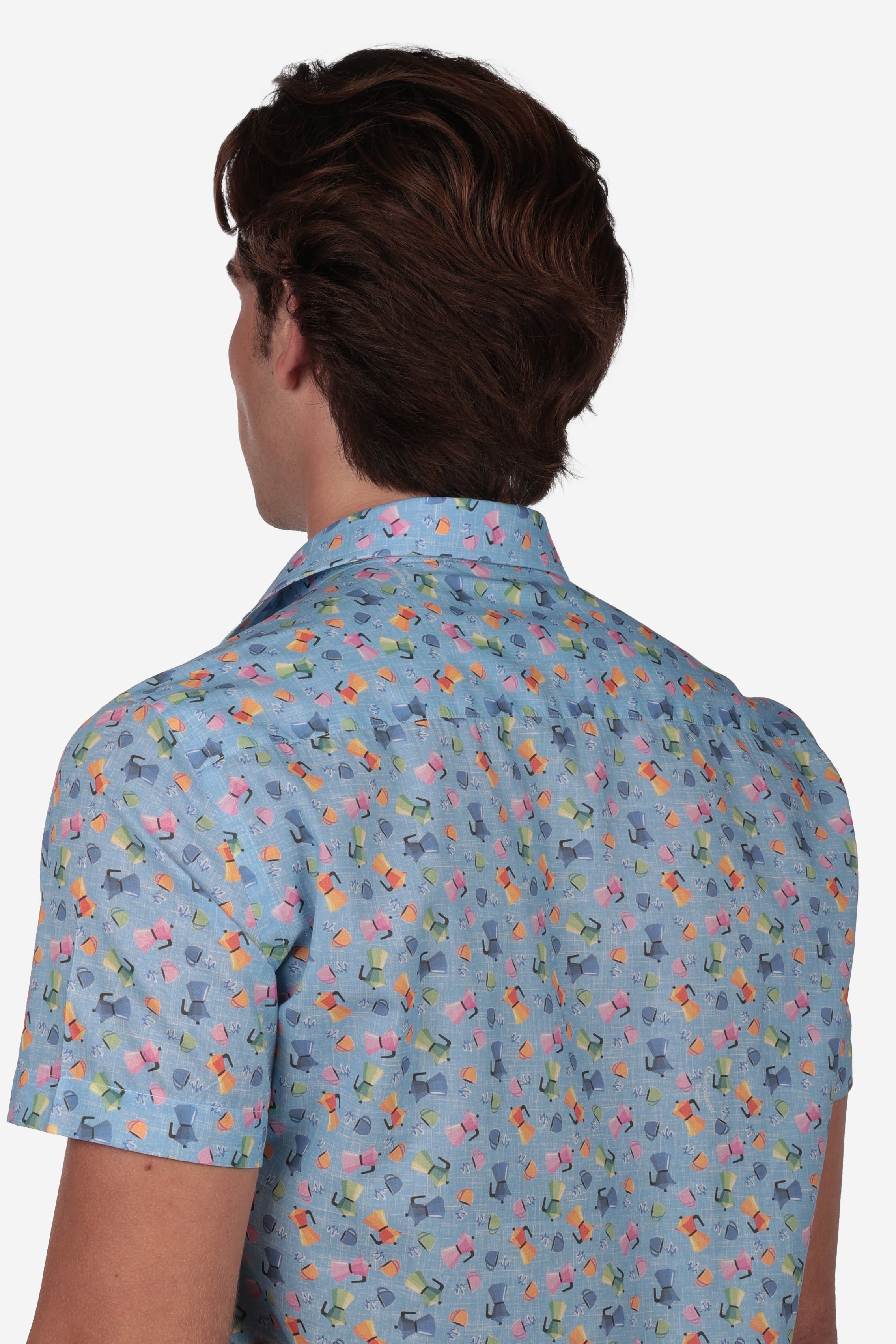 Camicia fantasia moka
