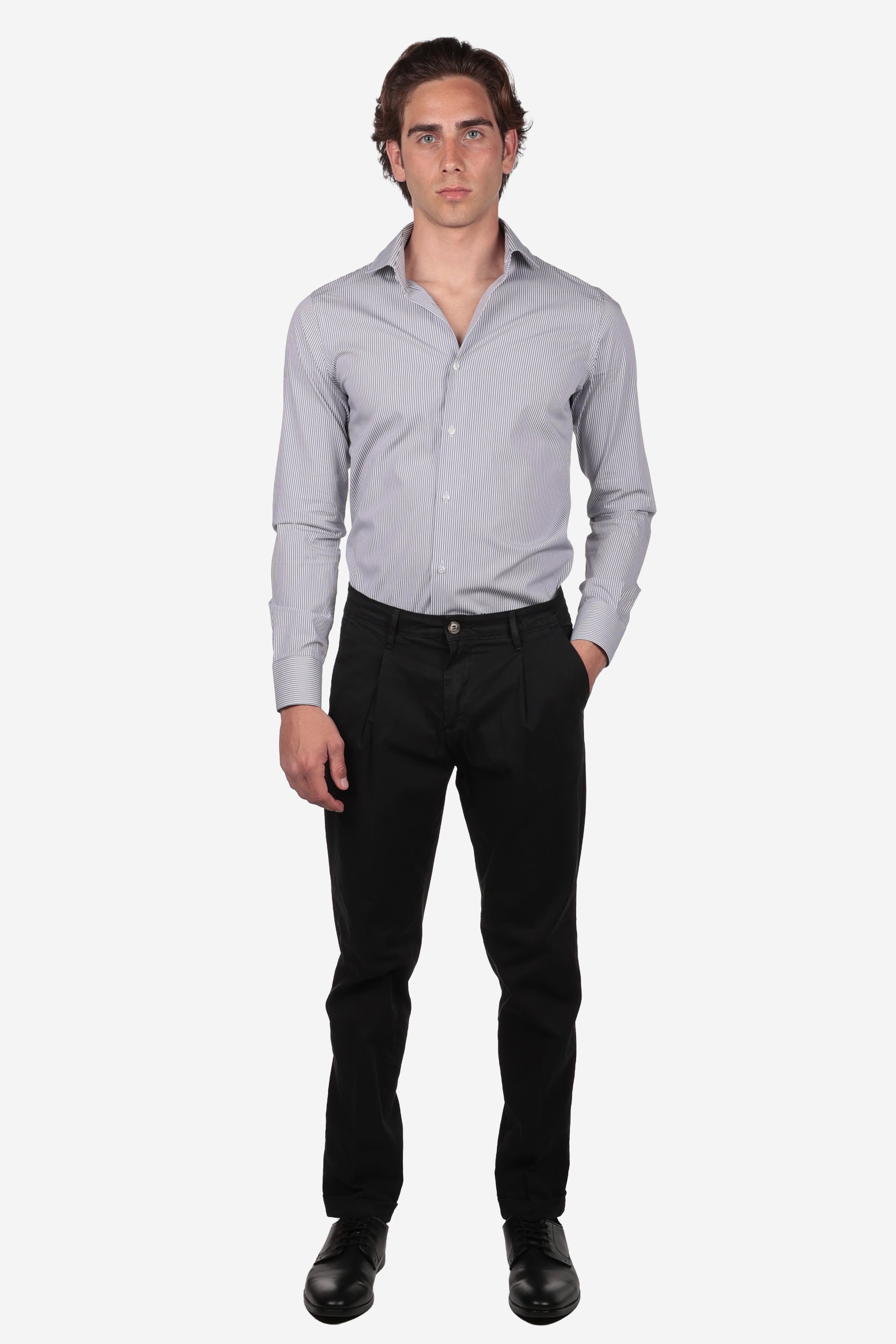 CAMICIA 100% COTONE RIGA MEDIA