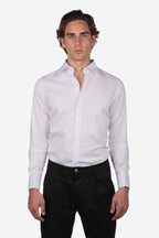 Camicia con polso gemelli 100% cotone