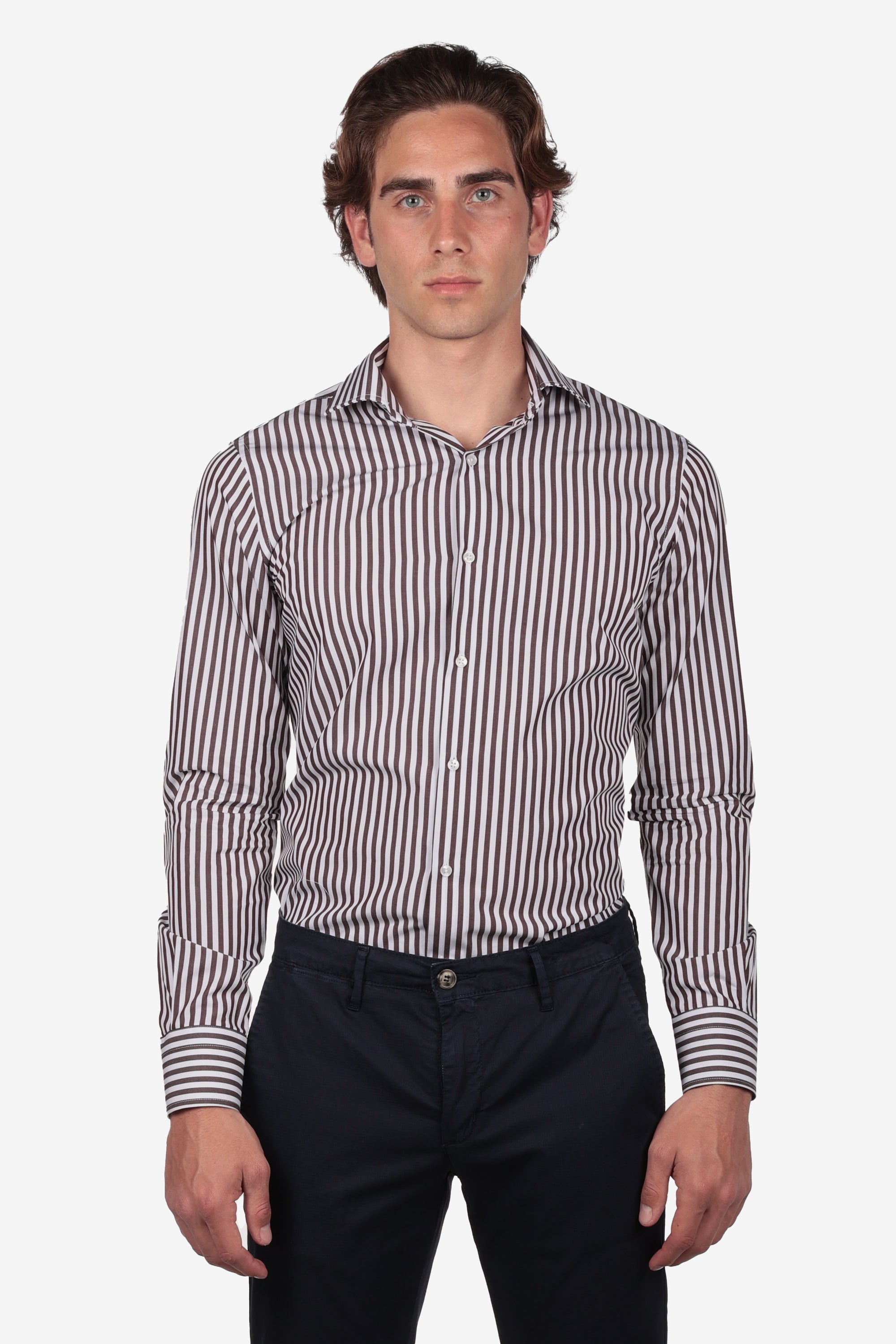 CAMICIA 100% COTONE RIGA EXTRA LARGA