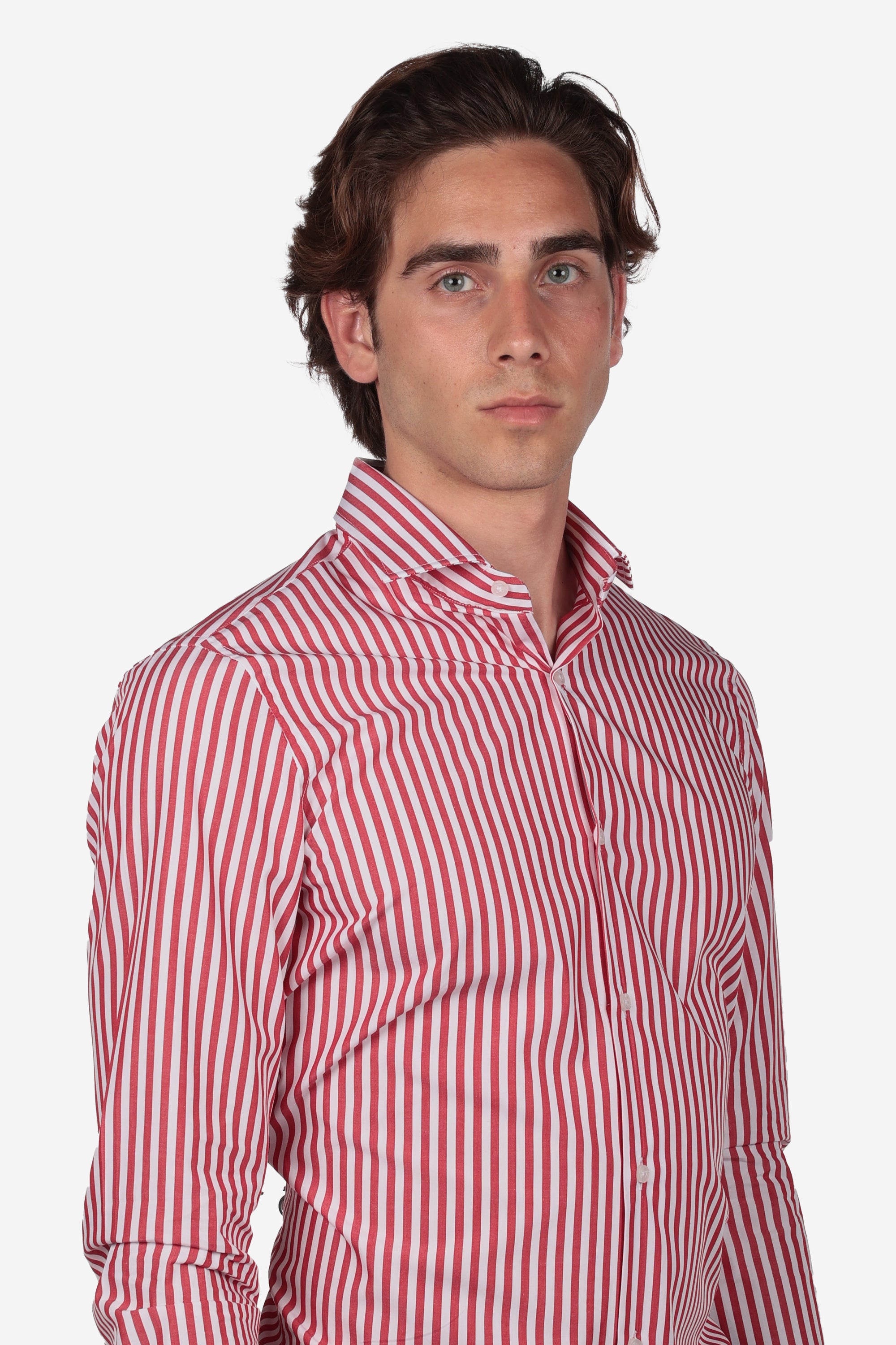 CAMICIA 100% COTONE RIGA EXTRA LARGA