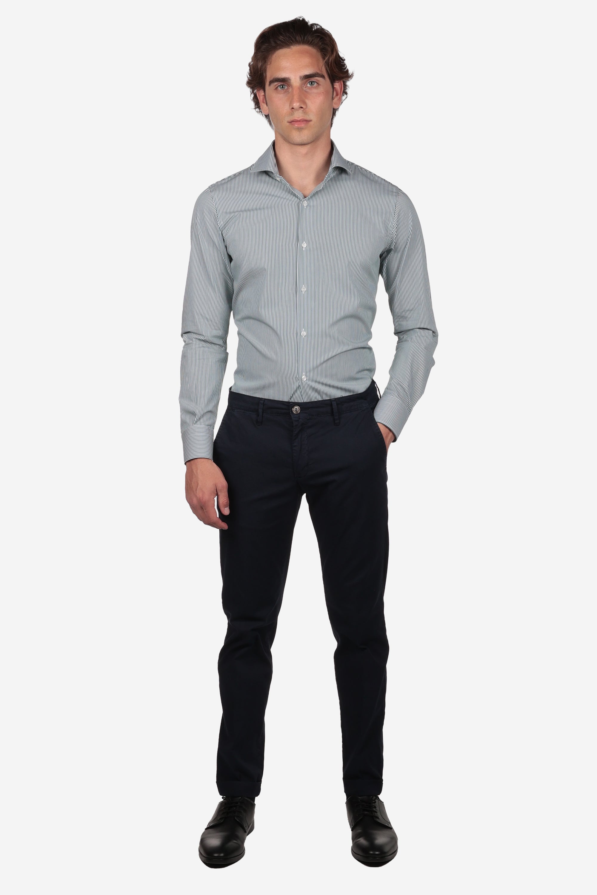 CAMICIA 100% COTONE RIGA MEDIA