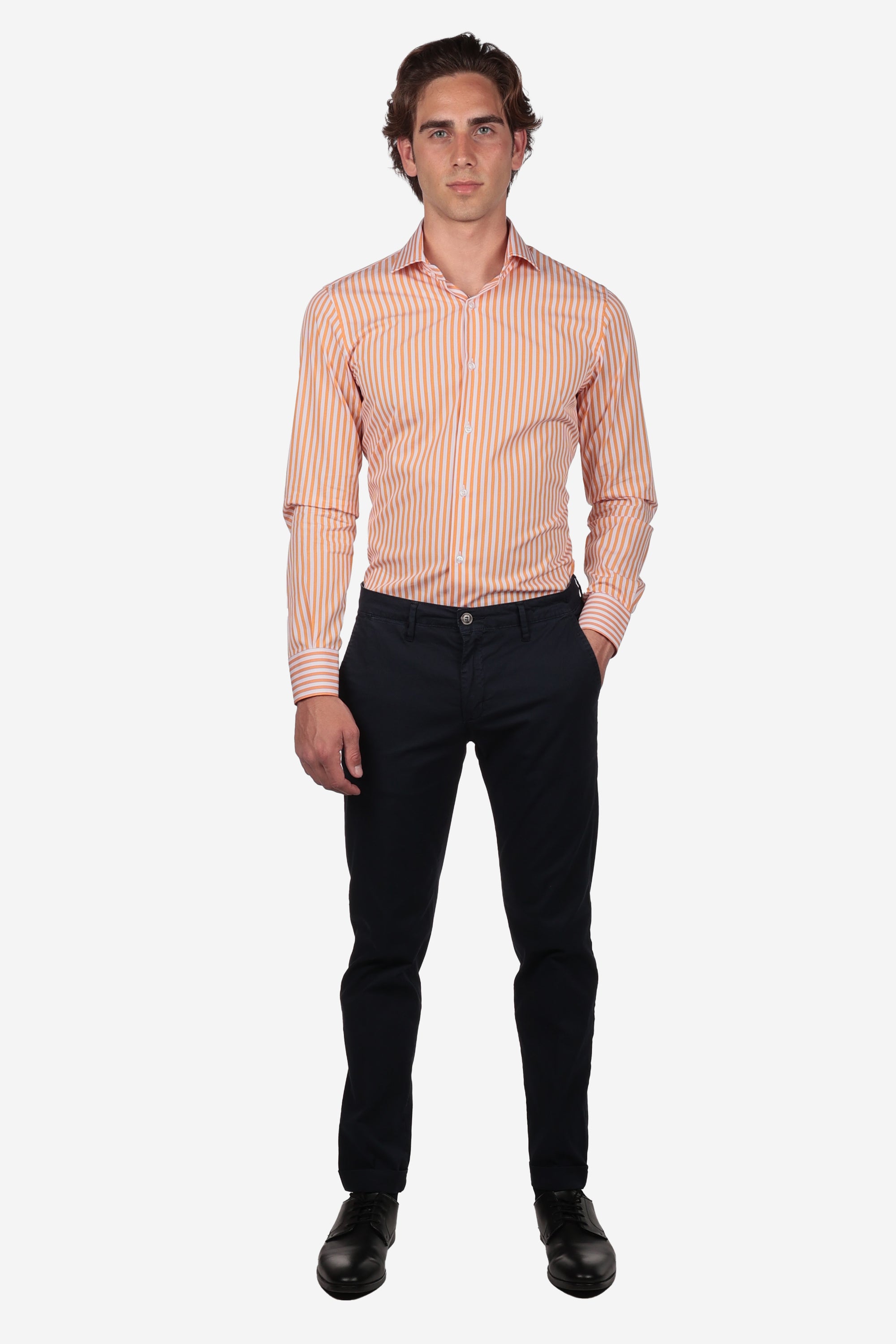 CAMICIA 100% COTONE RIGA EXTRA LARGA