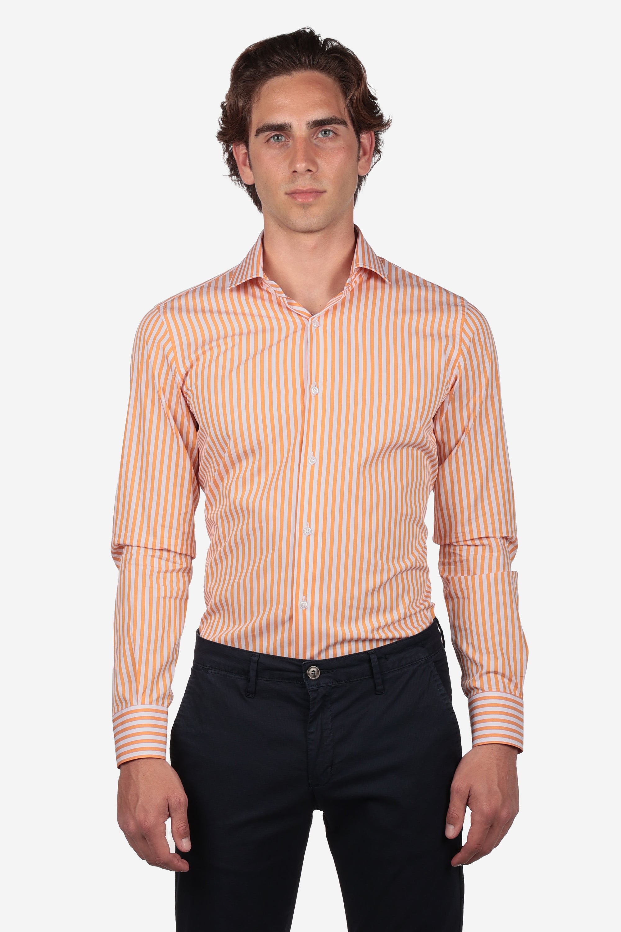CAMICIA 100% COTONE RIGA EXTRA LARGA