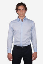 Camicia con polso gemelli 100% cotone