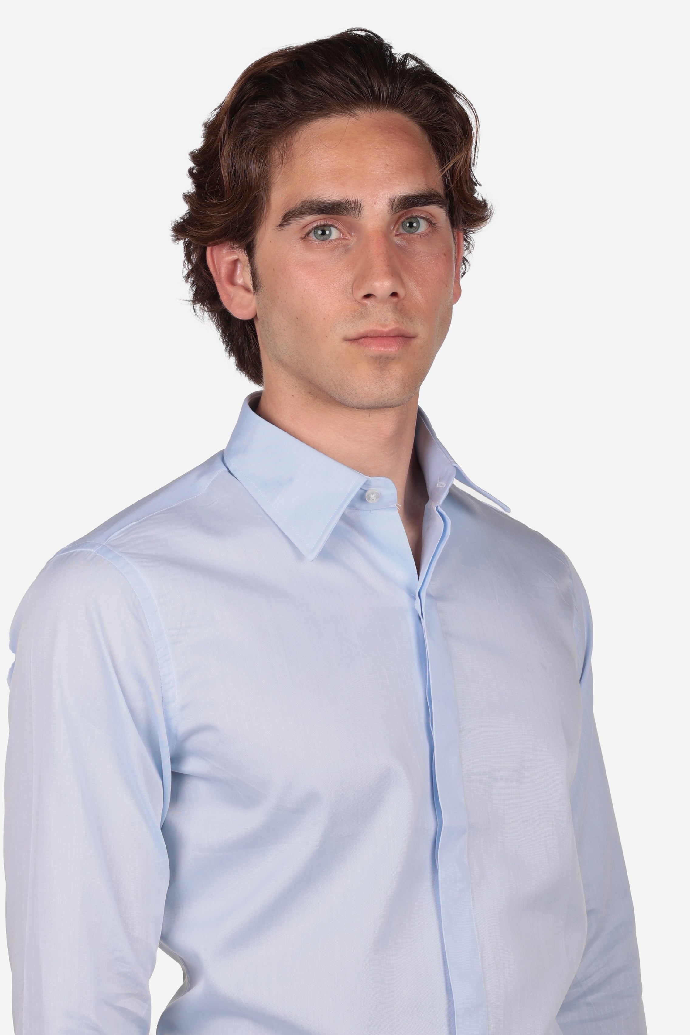 Camicia con polso gemelli 100% cotone