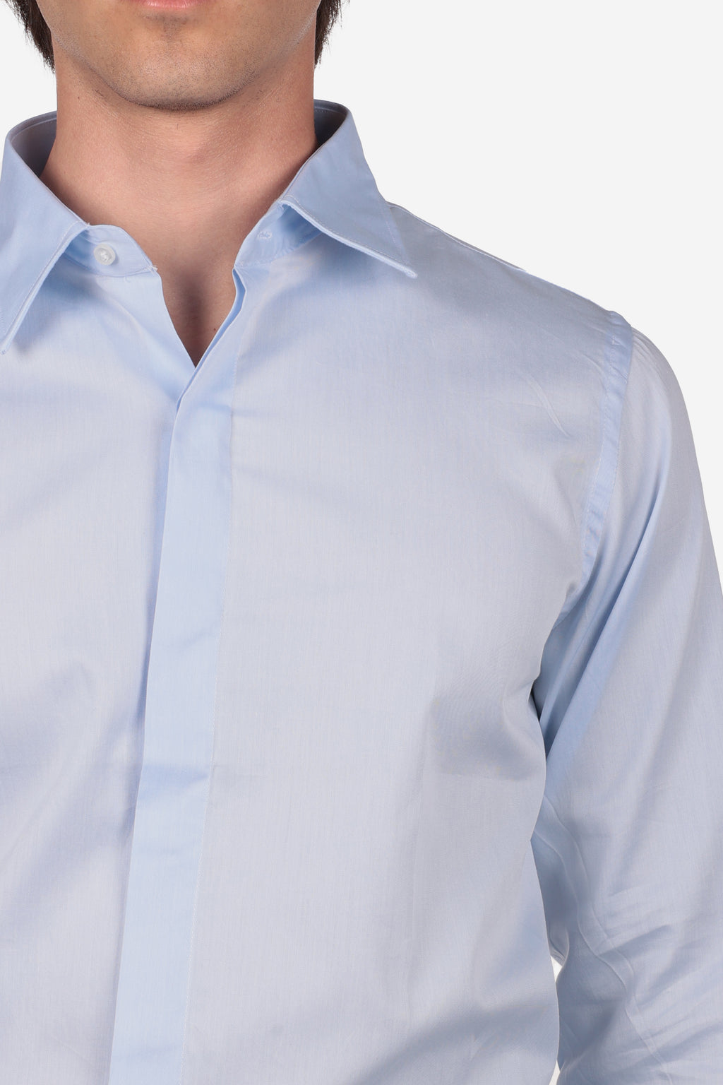 Camicia con polso gemelli 100% cotone