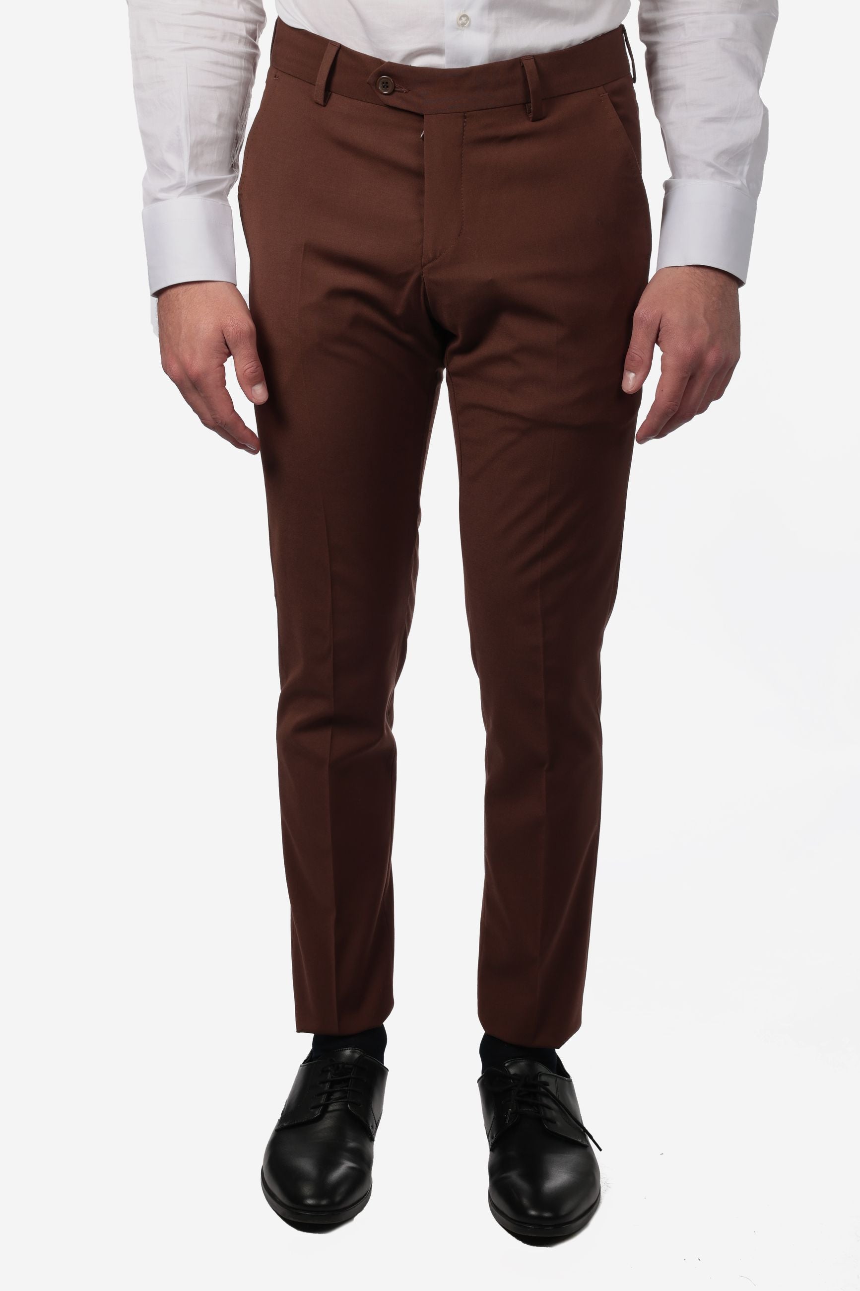 Pantalone classico da abito in fresco lana