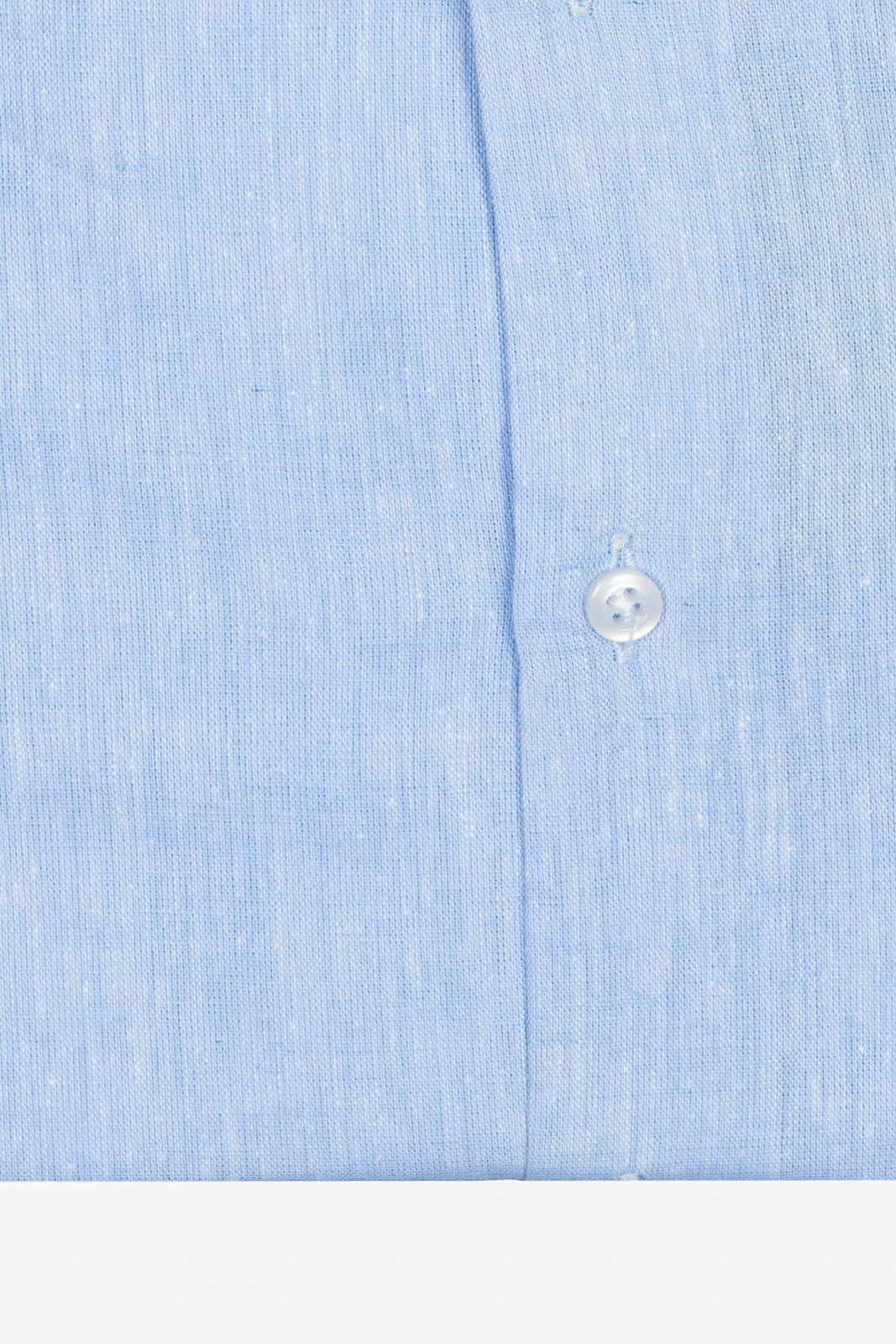 CAMICIA 100% LINO TINTA UNITA