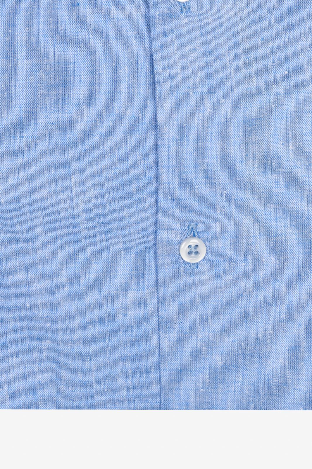 CAMICIA 100% LINO TINTA UNITA