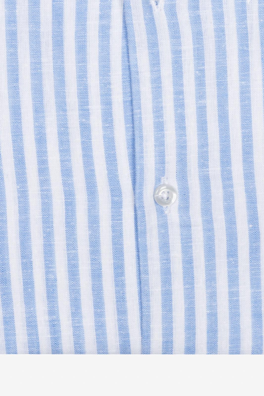 Camicia 100%lino riga media