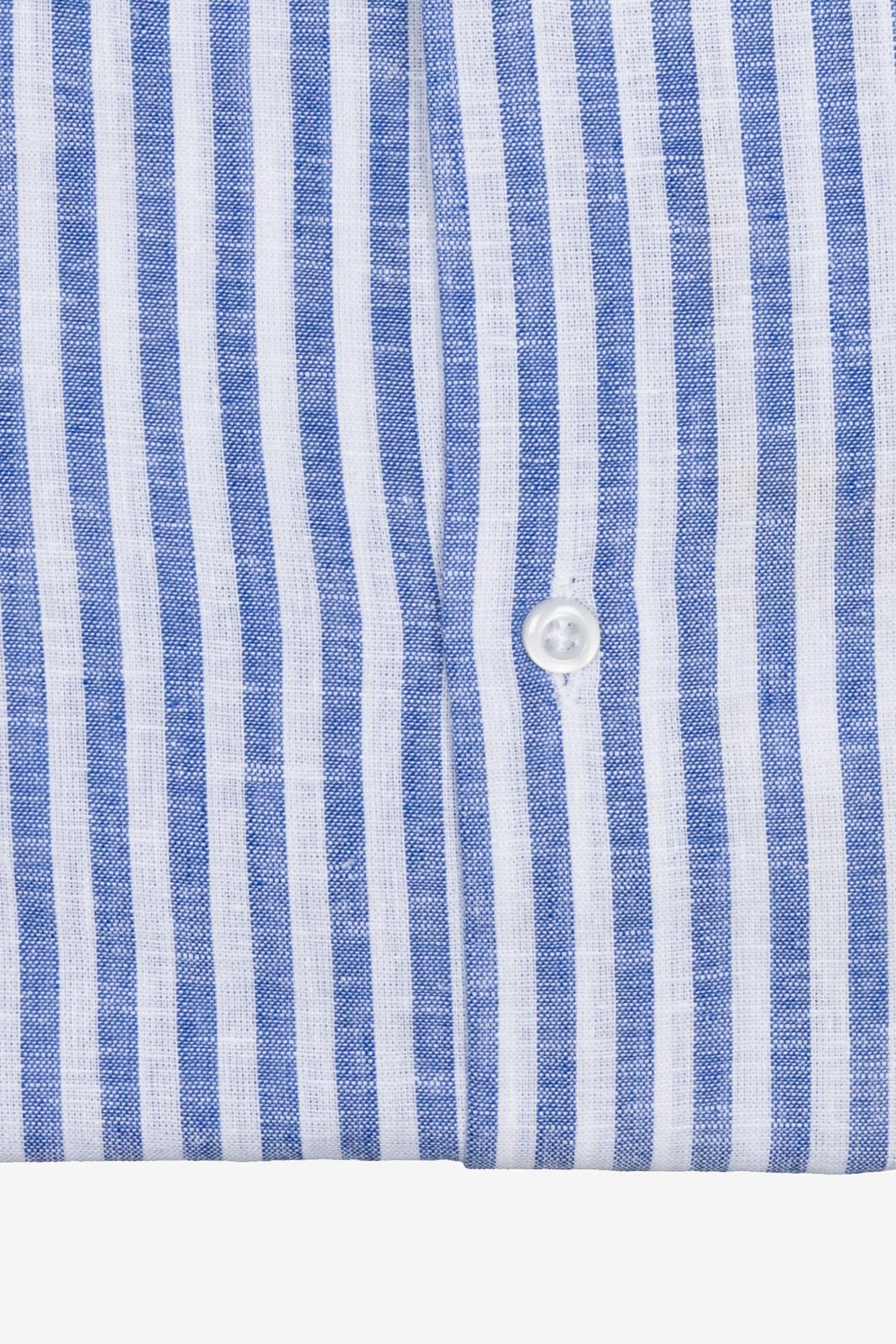 Camicia 100%lino riga media