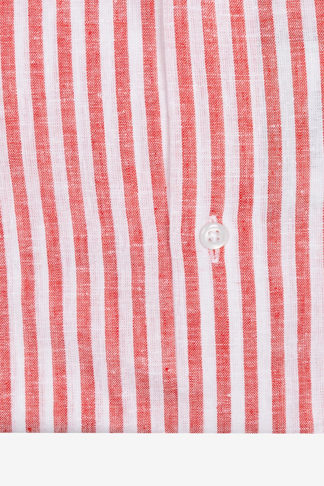 Camicia 100%lino riga media