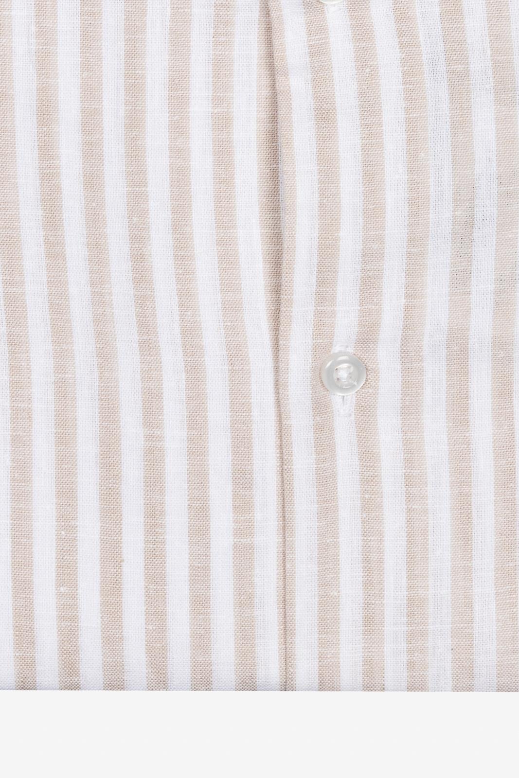 Camicia 100%lino riga media