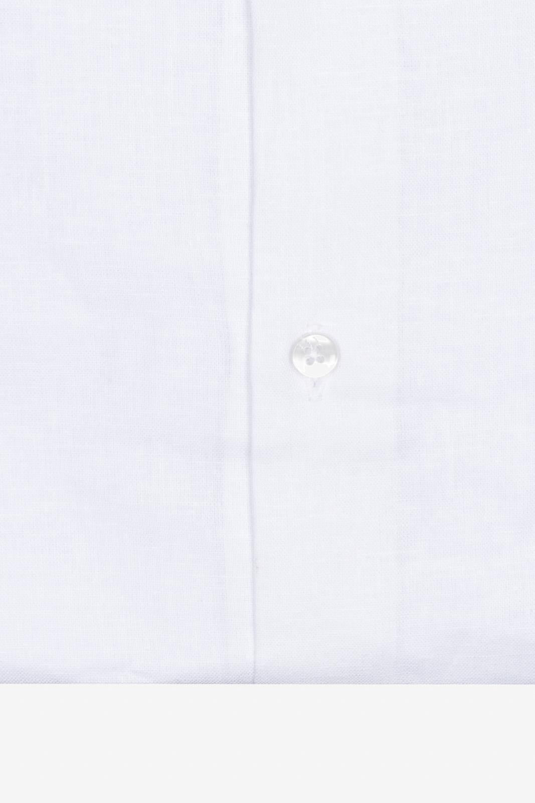 CAMICIA 100% LINO COREANA TINTA UNITA