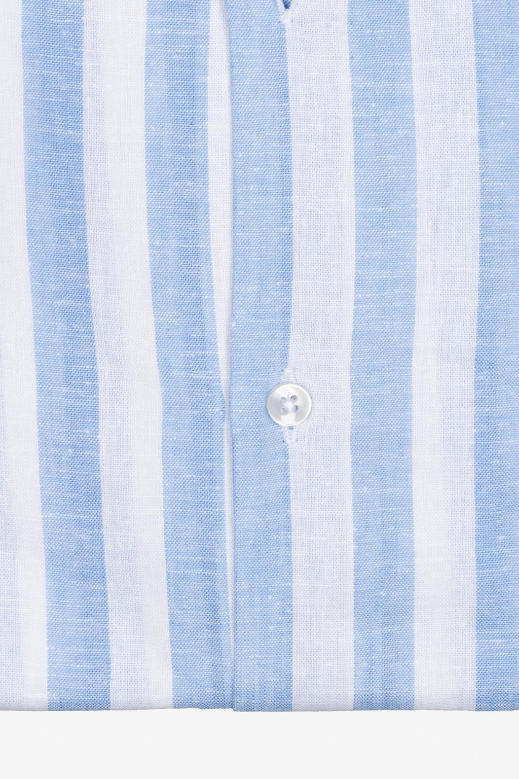 CAMICIA 100% LINO COREANA RIGATA