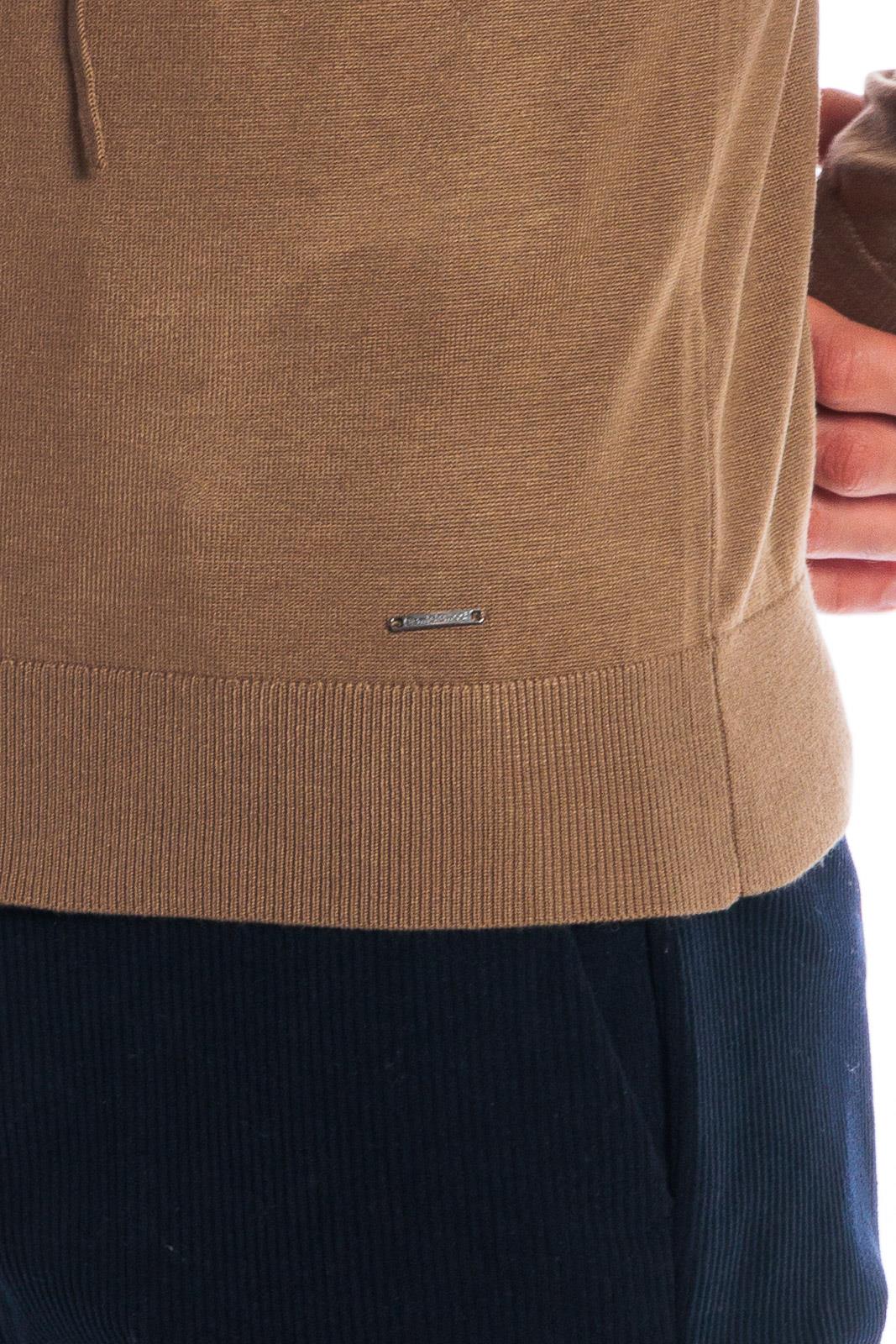 Maglia zip con cappuccio