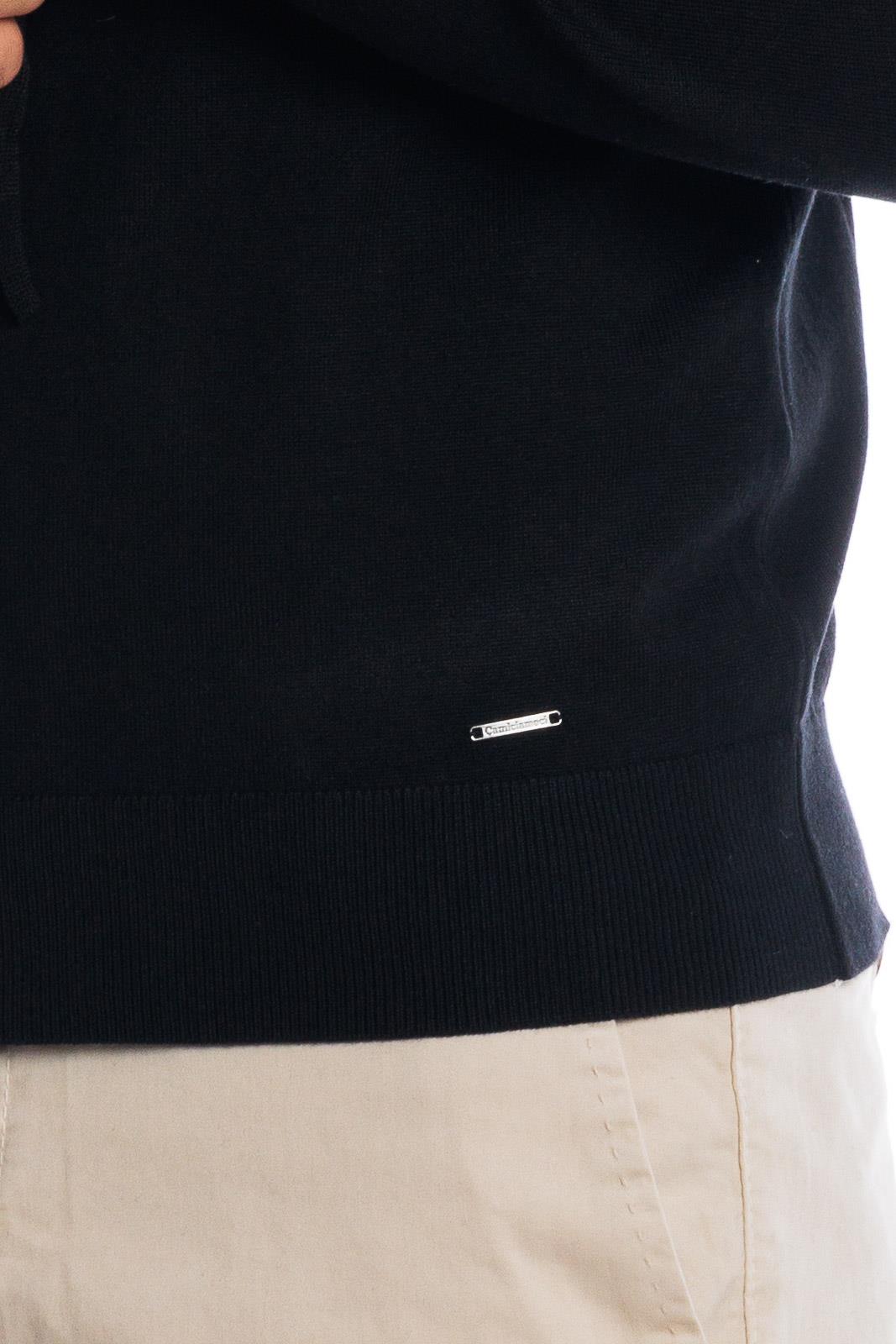 Maglia zip con cappuccio