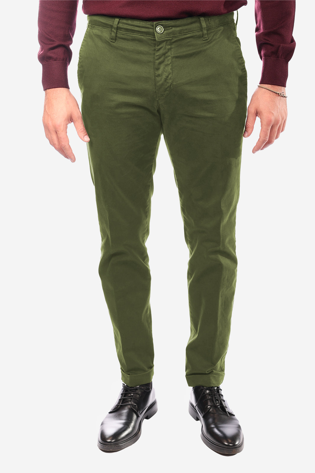 Pantalone in raso di cotone caldo