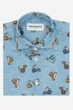 Camicia bambino a fantasia vespetta