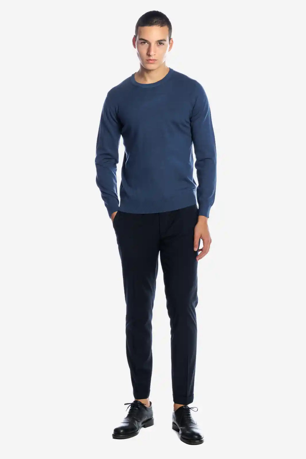 Maglia girocollo in viscosa