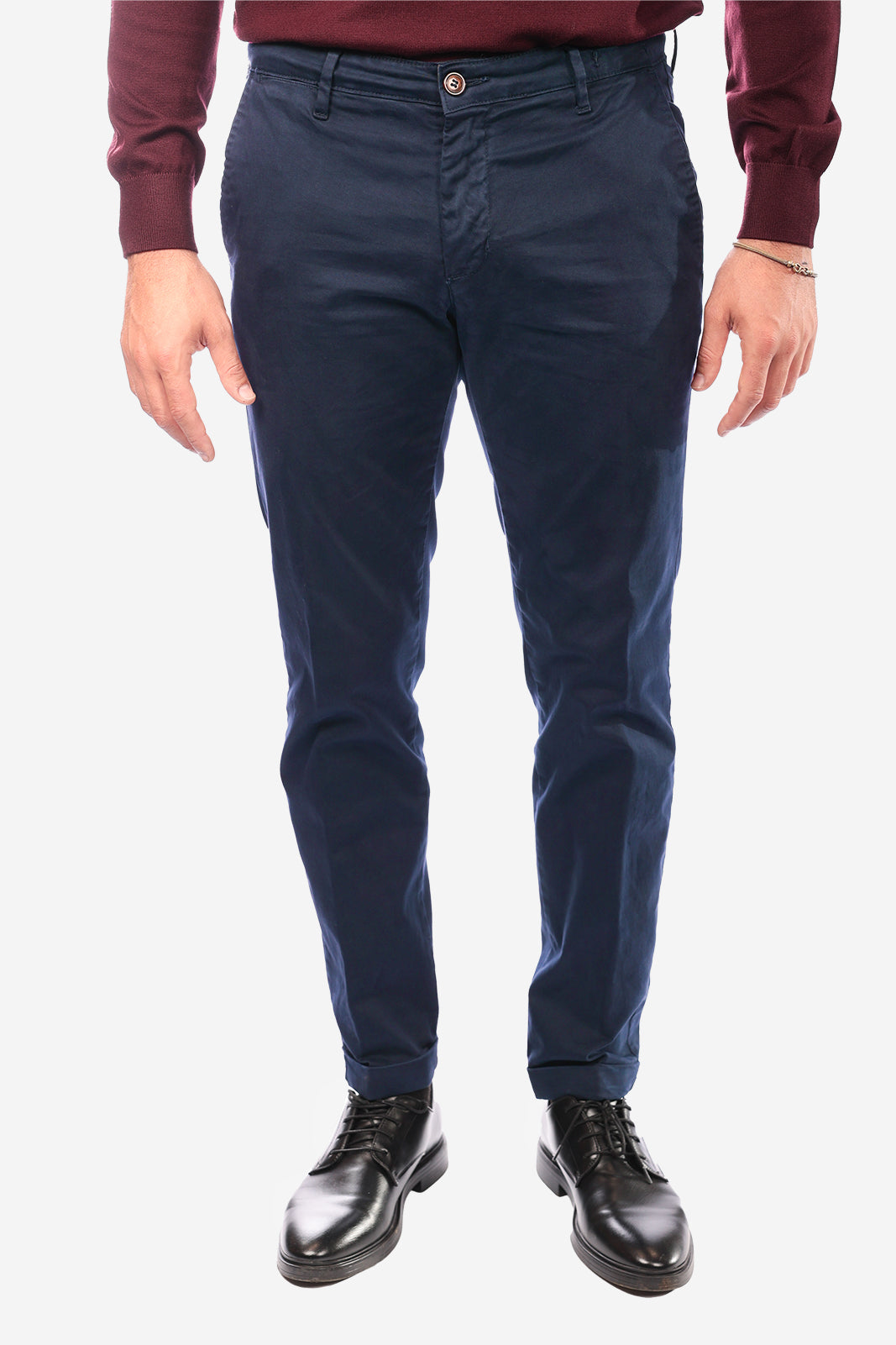Pantalone in raso di cotone caldo