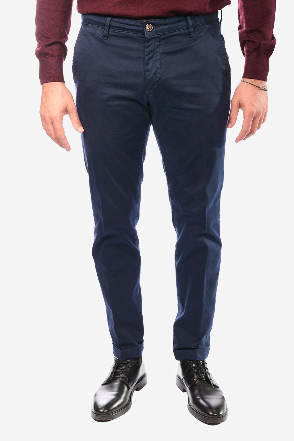 Warm cotton sateen trousers
