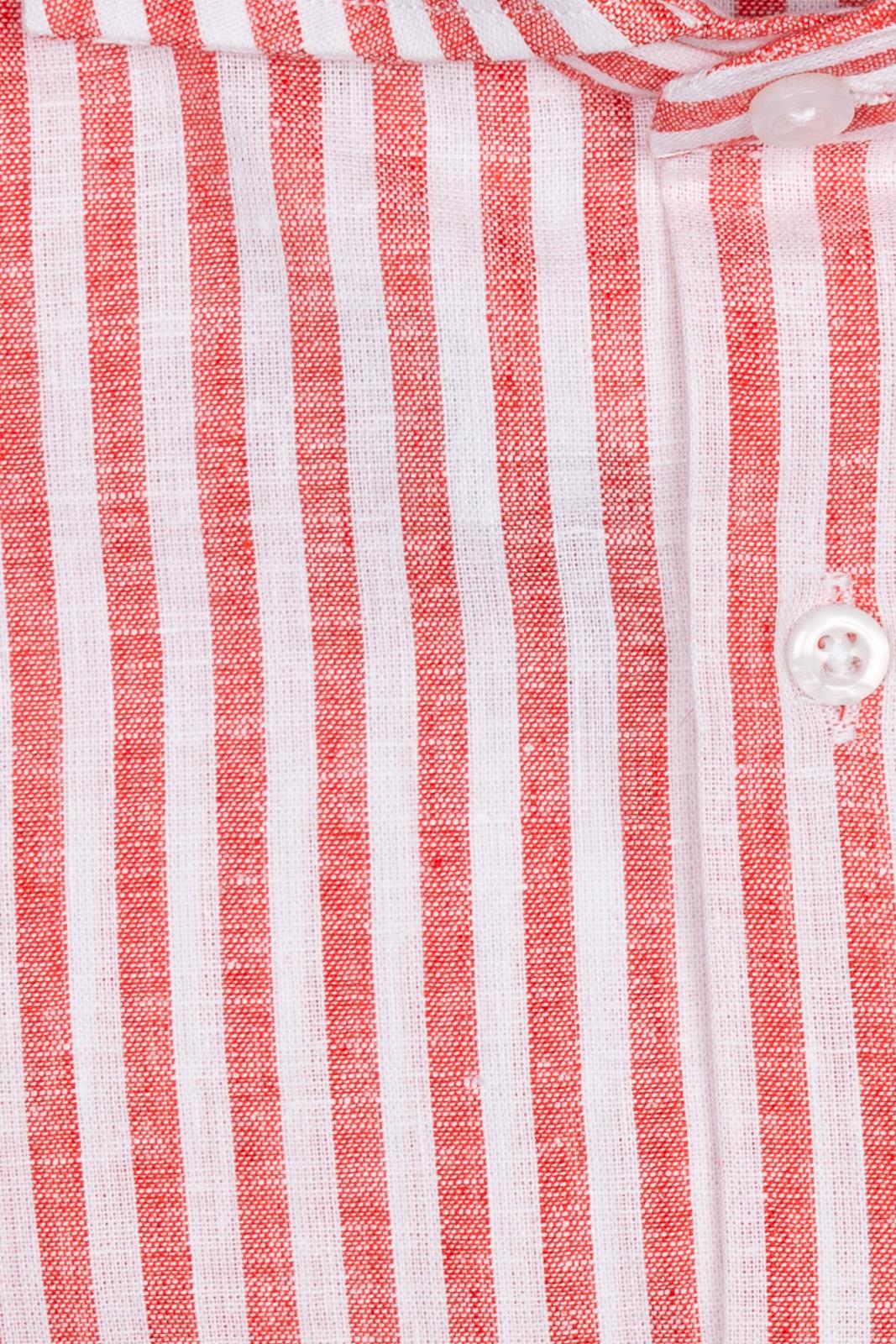 Camicia 100%lino riga media