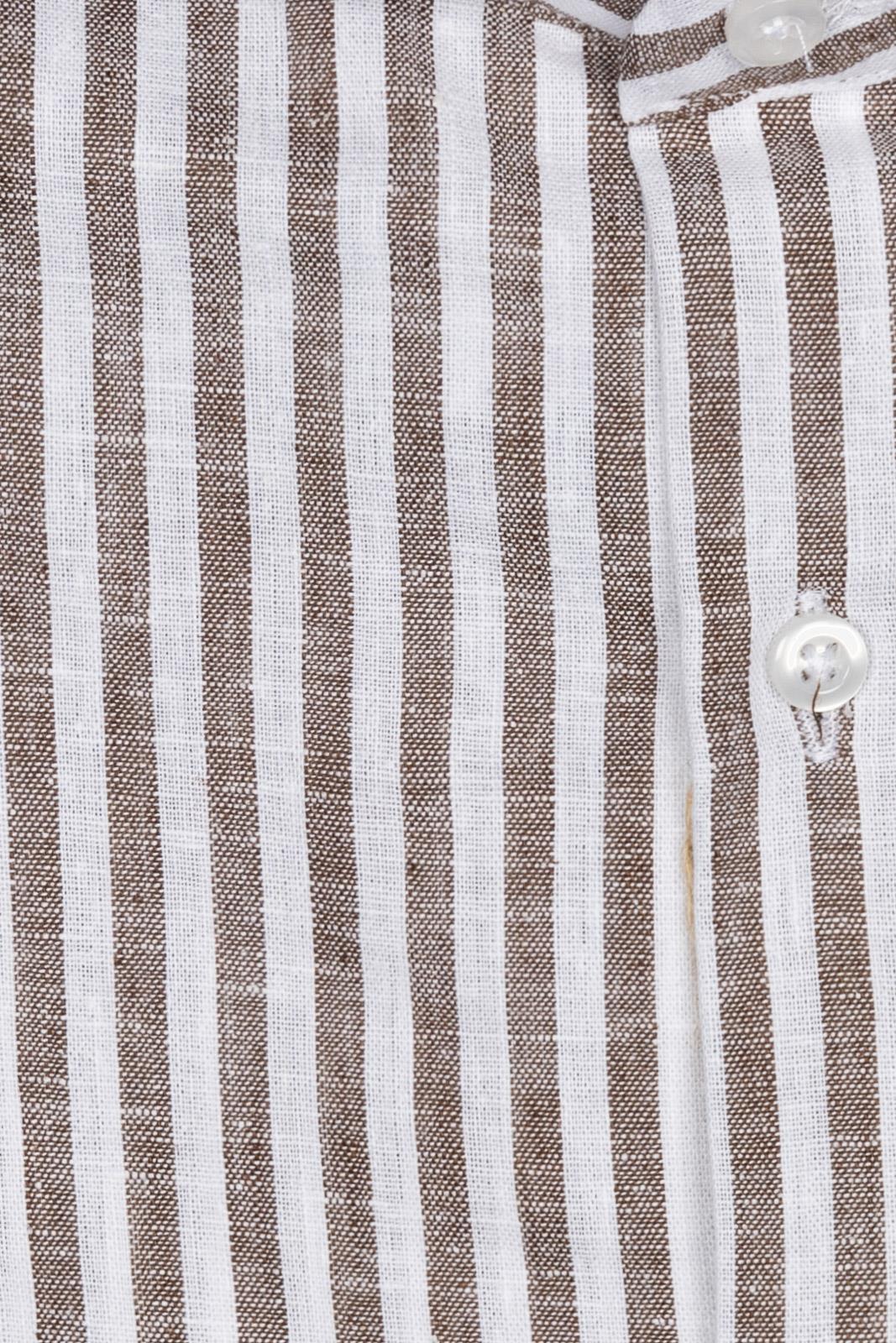 Camicia 100%lino riga media