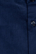 CAMICIA 100% LINO COREANA TINTA UNITA