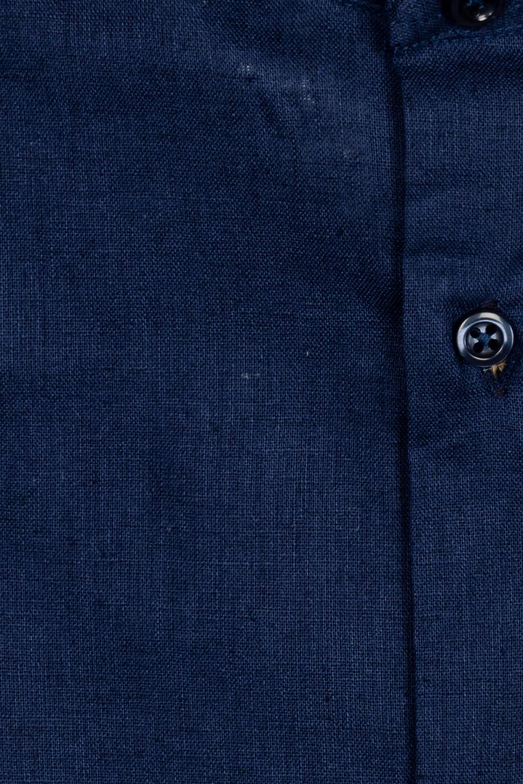 CAMICIA 100% LINO COREANA TINTA UNITA