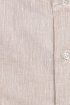 CAMICIA 100% LINO COREANA TINTA UNITA