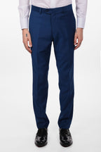 Pantalone classico da abito spina di pesce