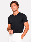 T-shirt Basic Uomo Girocollo Manica Corta in Cotone