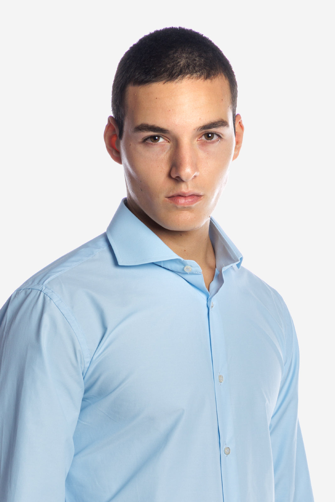 Camicia 100% cotone tinta unita